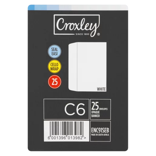 Croxley Easi Seal Envelopes 25 Pack