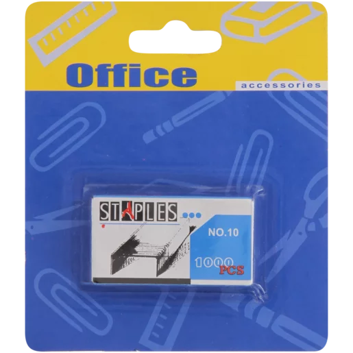 Office No. 10 Staples 1000 Pack