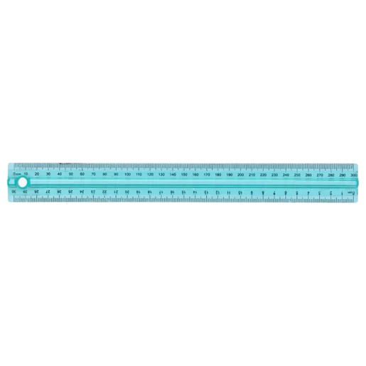 Penflex Fingergrip Ruler 30cm (Colour May Vary)