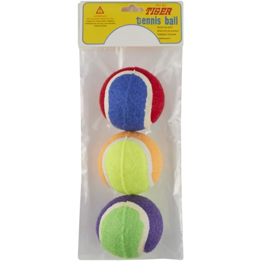 FU JU Tiger Tennis Ball 3 Pack