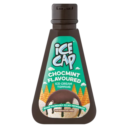 Ice Cap Chocmint Flavoured Ice-Cream Topping Squeeze Bottle 200ml