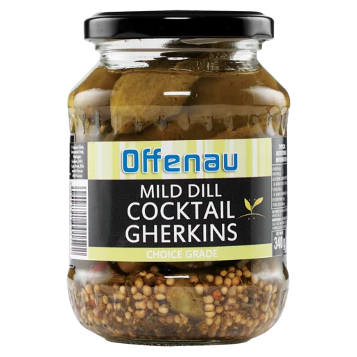 Offenau Mild Dill Cocktail Gherkins 340g