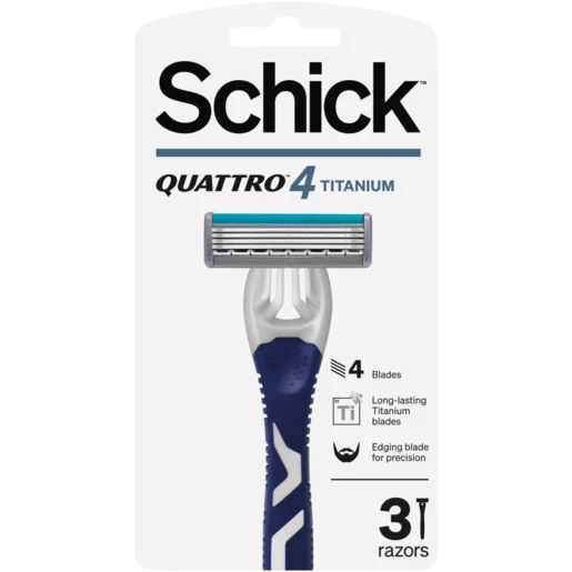 Schick Quattro Disposable Razor 3 Pack