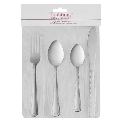 Value Pack Cutlery Set 16 Piece
