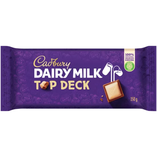 Cadbury Dairy Milk Top Deck Chocolate Slab 150g