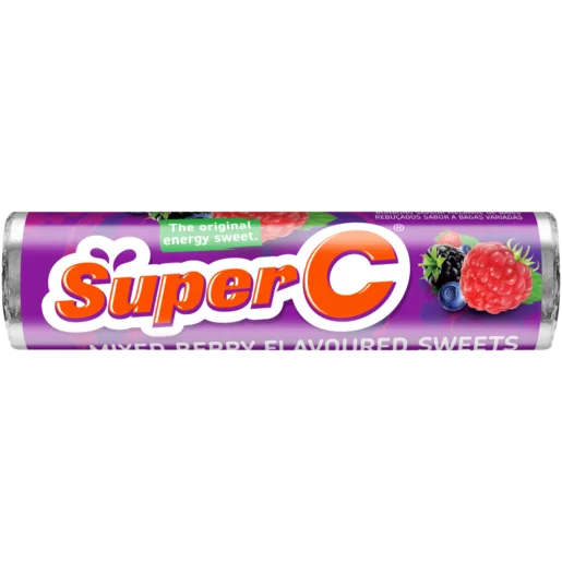Super C Mixed Berry Flavoured Sweets 36.6g