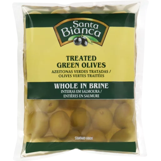 Santa Bianca Whole Green Olives 195g