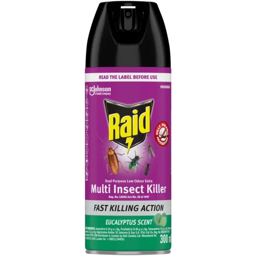 Raid Eucalyptus Scented Insecticide 300ml