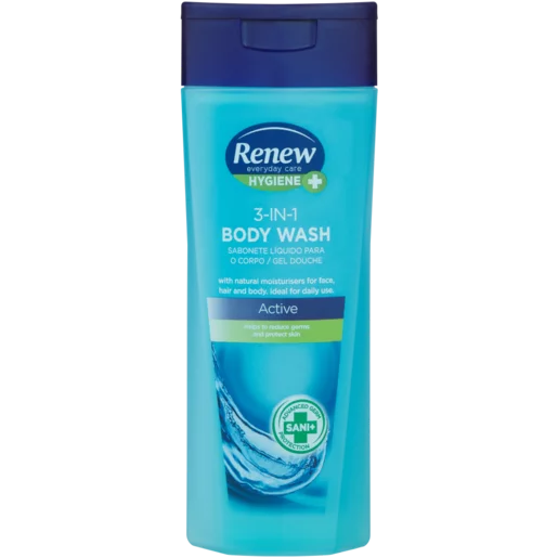 Renew 3 In 1 Active Body Wash 400ml