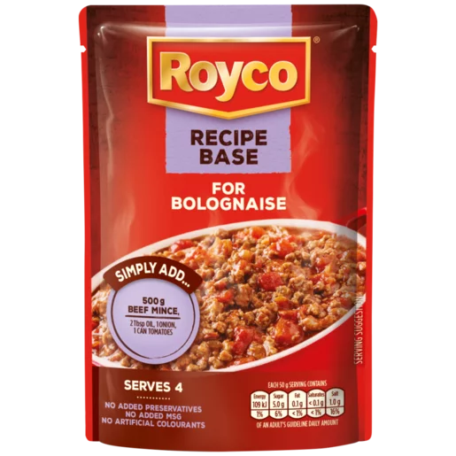 Royco Recipe Base Bolognaise Cook-In-Sauce 200g