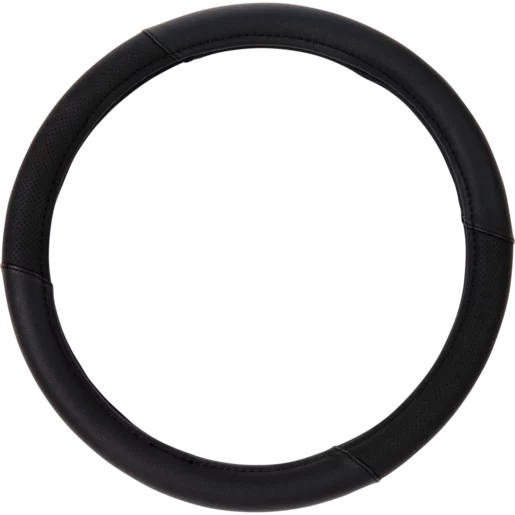 Q Premium Medium Black Air Steering Wheel Cover