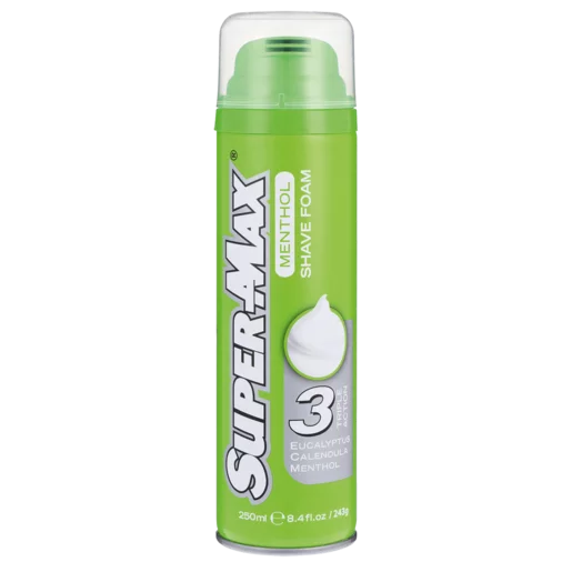 Super-Max Menthol Shave Foam 250ml