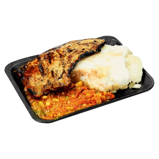 Pork Chops & Chakalaka With Pap