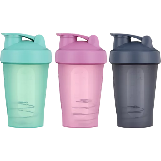 Home Discovery Plastic Protein Shaker Bottle 400ml (Colour May Vary)