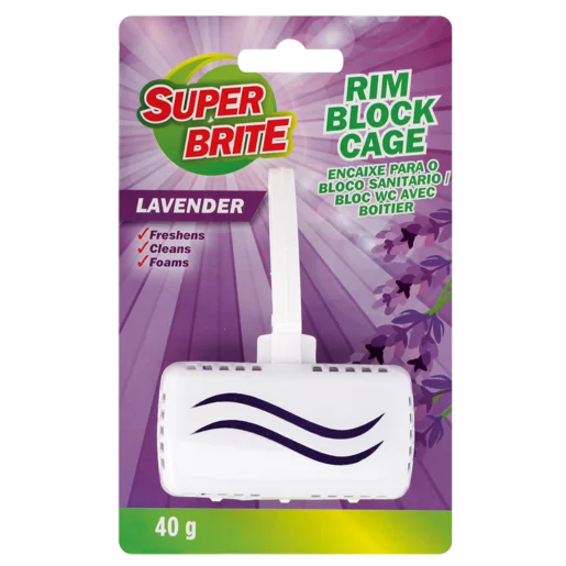 Super Brite Rim Block Cage Lavender Scented 40g