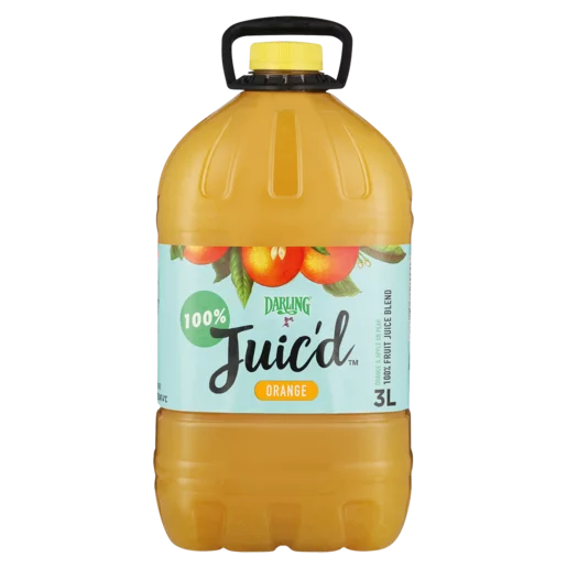 Darling Juic’d Orange Flavoured 100% Fruit Juice 3L