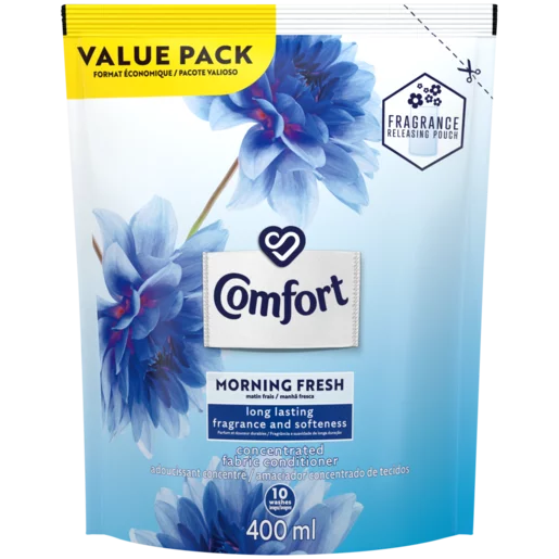 Comfort Morning Fresh Concentrated Laundry Fabric Conditioner Refill 400ml