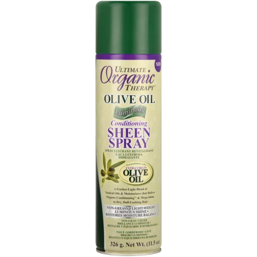 Organics Sheen Olive Oil Spray 326ml