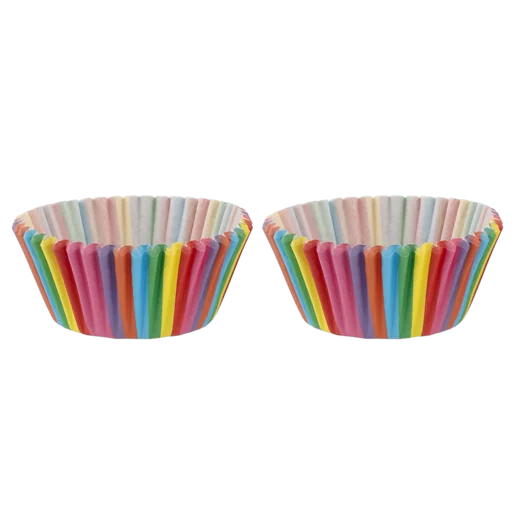 Millini Rainbow Paper Cupcake Cases 50 Pack