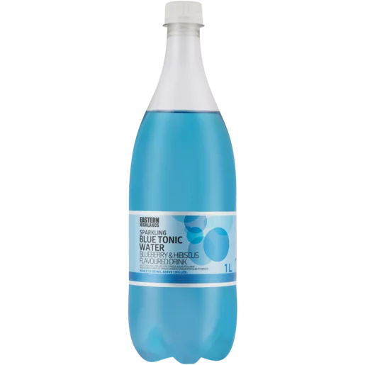 Eastern Highlands Blueberry & Hibiscus Flavoured Sparkling Blue Tonic Water Bottle 1L
