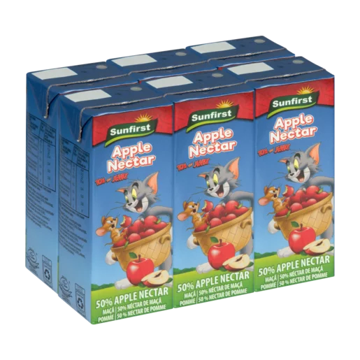 Sunfirst Apple Nectar Juice Boxes 6 x 200ml