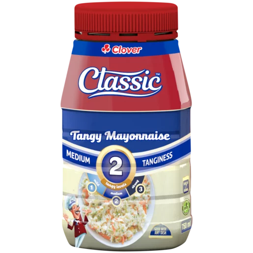 Clover Classic Medium Tangy Mayonnaise 750g