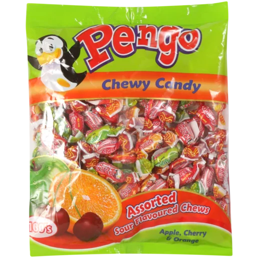 Pengo Sour Flavoured Chewy Candy 220g