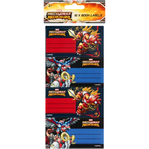 Marvel Avengers MechStrike Book Labels 16 Pack (Design May Vary)