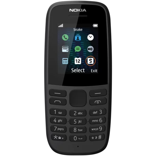 Nokia 105 Black Dual SIM Cellphone 4MB