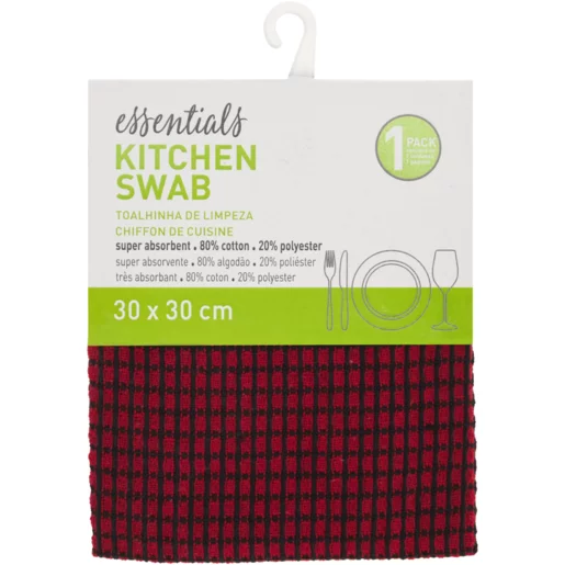 Essentials Red Kitchen Swab
