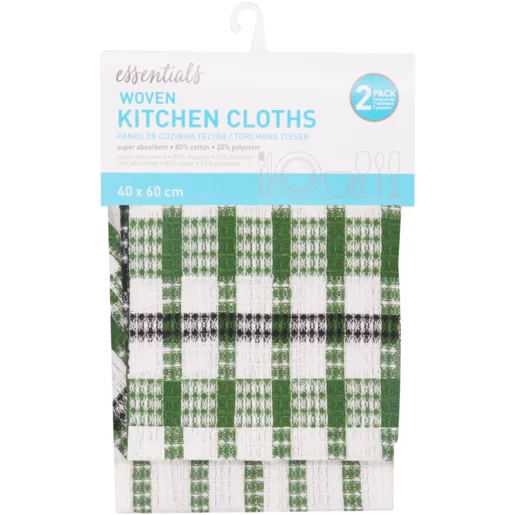 Essentials Woven Kitchen Swabs 2 Pack