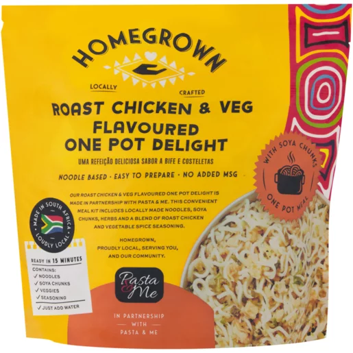 Homegrown Pasta & Me Roast Chicken & Veg Flavoured One Pot Delight 350g