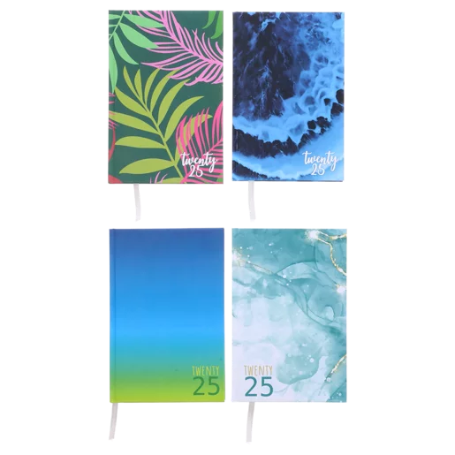 Timeline A5 Hard Cover Diary 2025 (Design May Vary)