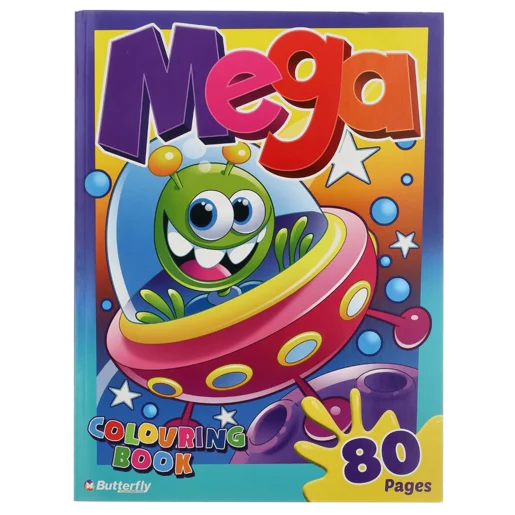 Butterfly Mega Educational Colouring Book 80 Pages