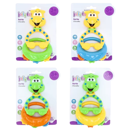 Jolly Tots Rattle Set 2 Pack 3 Months + (Colour May Vary)