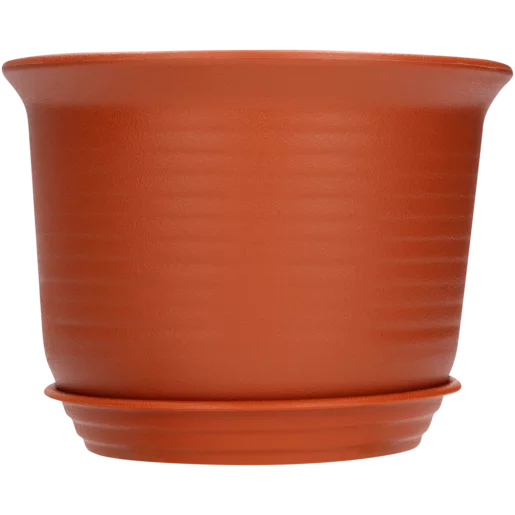 Victoria Flower Pot & Saucer Set 15cm (Colour May Vary)