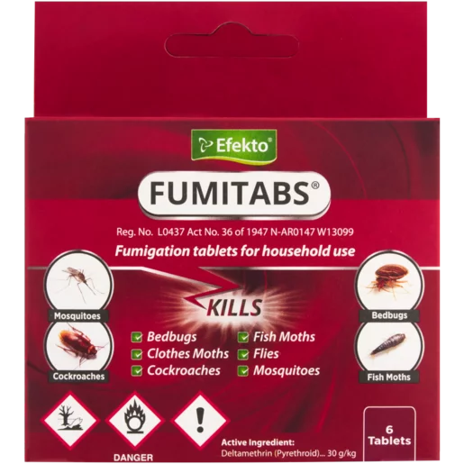 Efekto Fumitabs Fumigation Insecticide Tablets 6 Pack