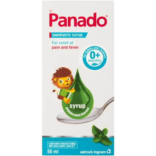 Panado Peppermint Flavour Paediatric Syrup 50ml