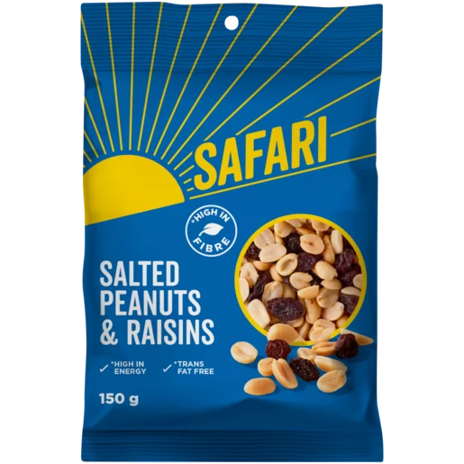 SAFARI Salted Peanuts & Raisins 150g