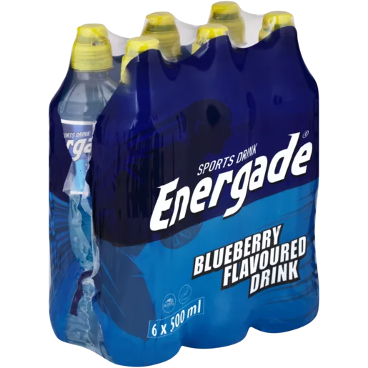 Energade Blueberry Flavoured Sports Drink 6 x 500ml