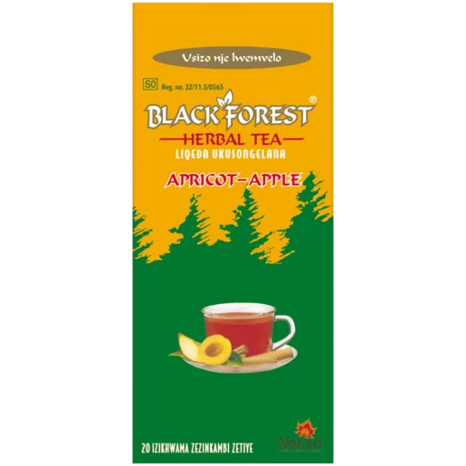 Black Forest Apricot-Apple Herbal Tea Bags 20 Pack