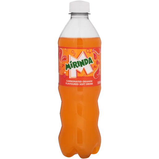Mirinda Orange Flavoured Soft Drink 500ml