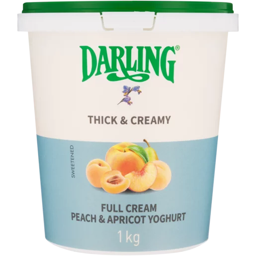 Darling Thick & Creamy Peach & Apricot Full Cream Yoghurt 1kg