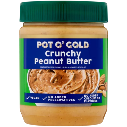 Pot O’ Gold Crunchy Peanut Butter 400g