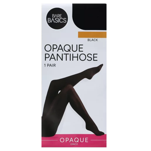 Bare Basics Opaque Small Black Pantihose