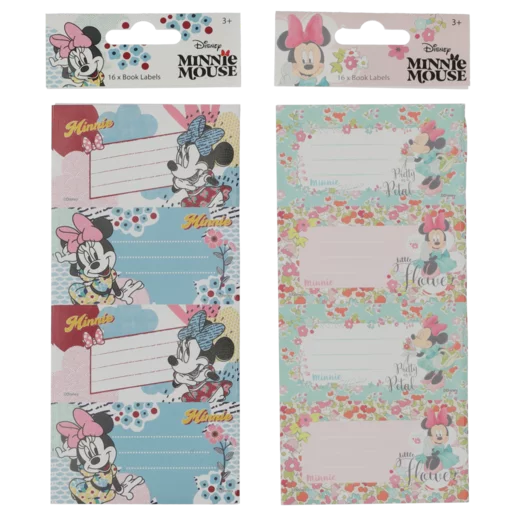 Minnie Mouse Book Labels 16 Pack (Design May Vary)