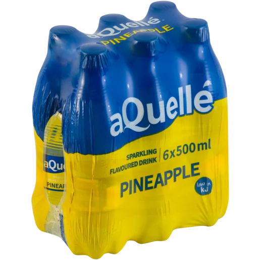 aQuellé Pineapple Flavoured Sparkling Drinks 6 x 500ml