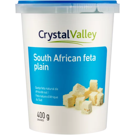 Crystal Valley Plain South African Feta 400g