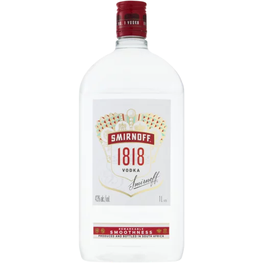 Smirnoff 1818 Vodka Bottle 1L
