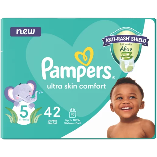 Pampers Size 5 11-16kg Disposable Nappies 42 Pack